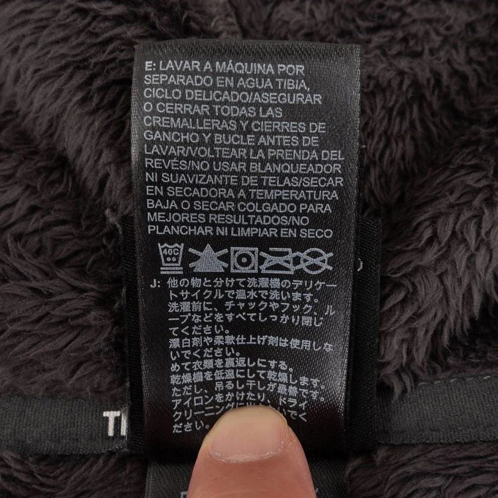 The North Face Fleece Hoodie Jacket Girl's Large Black
